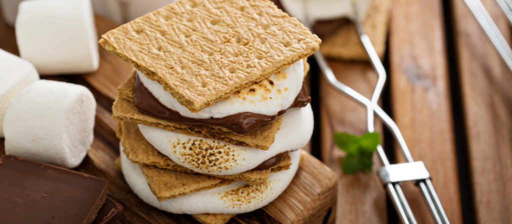 S'mores are amongst the best items to bring to a bonfire party.